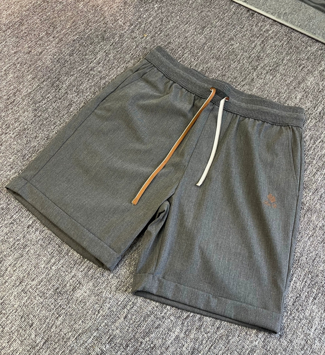 LP Italy 25ss sports comfortable breathable straight drawstring five-point pants men's casual shorts
