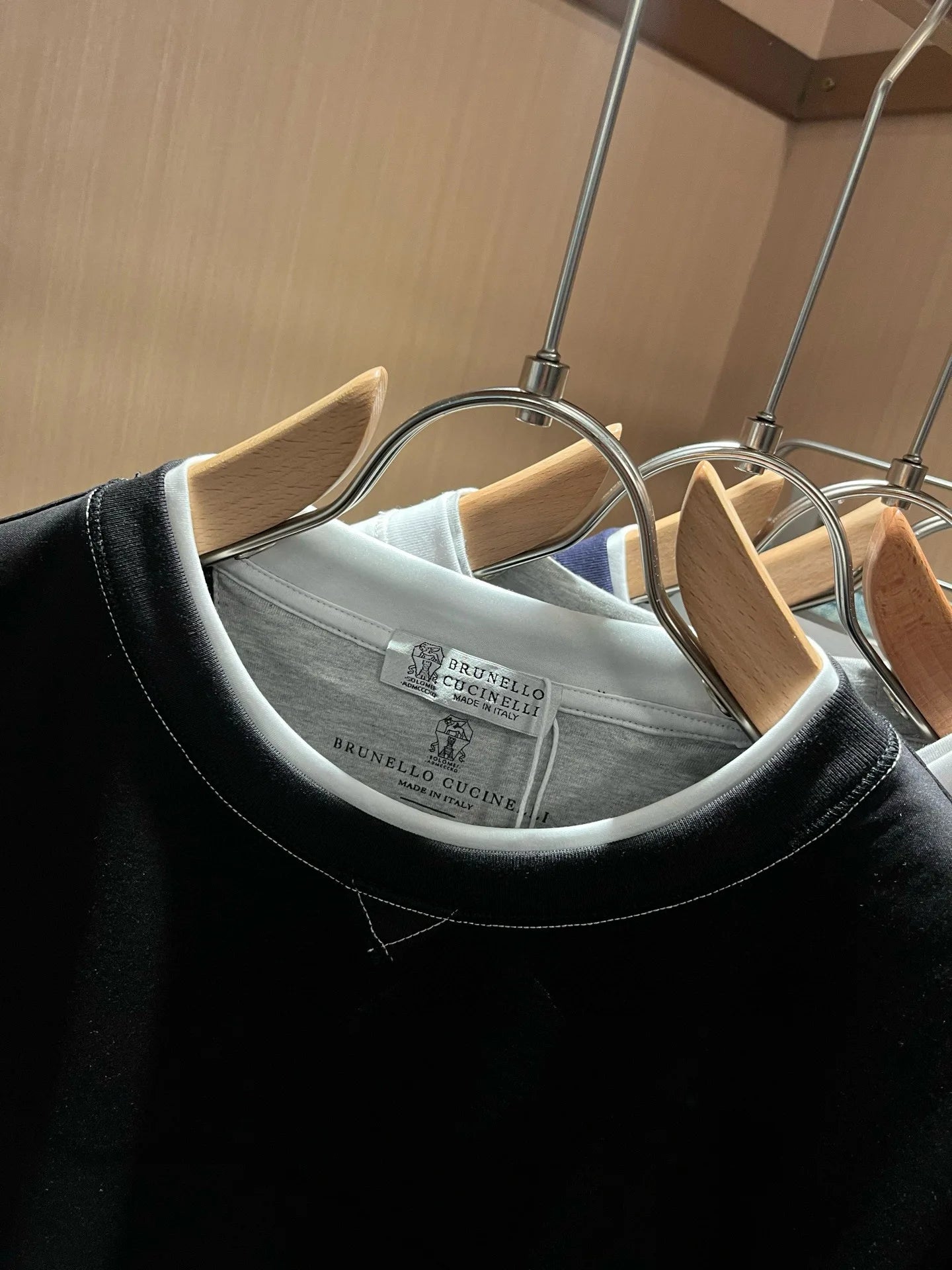 BC Italy 25ss long-staple cotton breathable fake two-piece casual old money wind short-sleeved T-shirt