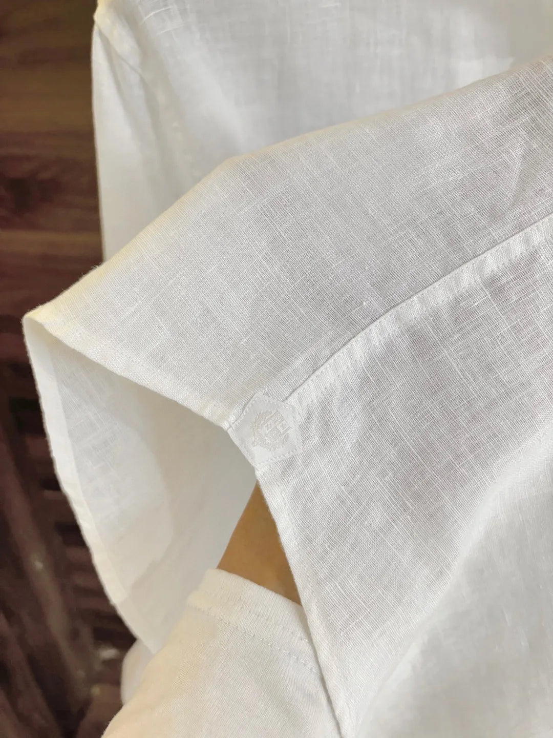 LP Italian Light Luxury Men's 100% Linen Business Casual Elegant Long Sleeve Shirt