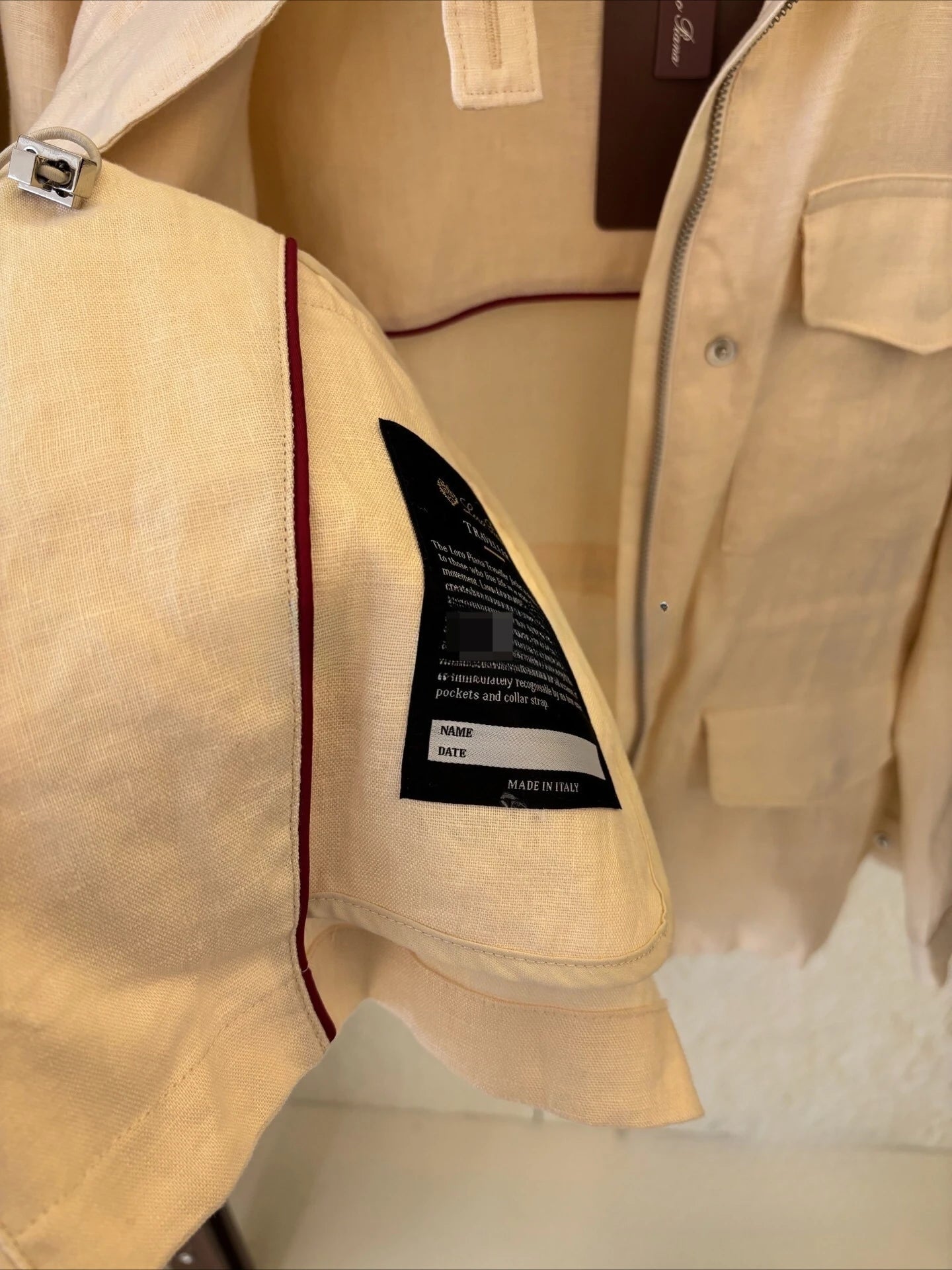 LP traveler French rain and dew linen temperament jacket