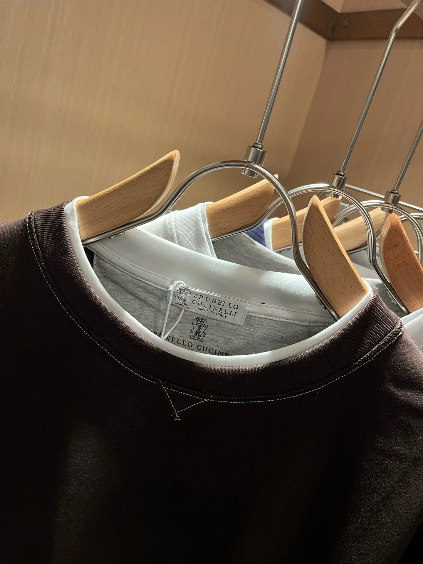 BC Italy 25ss long-staple cotton breathable fake two-piece casual old money wind short-sleeved T-shirt