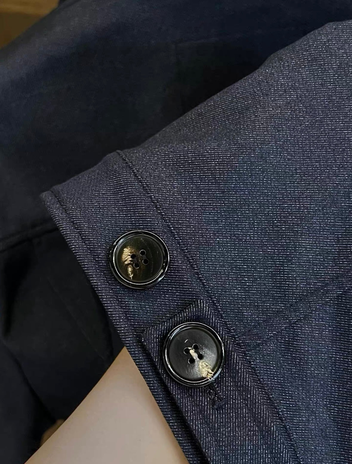 LP 25ss textured navy blue men's casual jacket