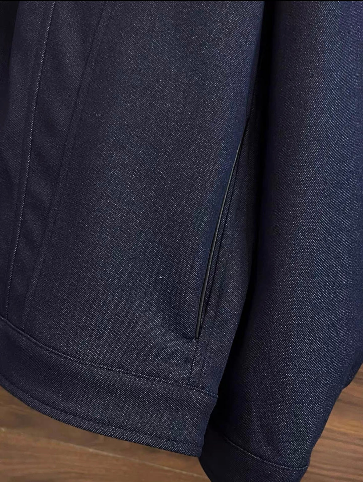 LP 25ss textured navy blue men's casual jacket