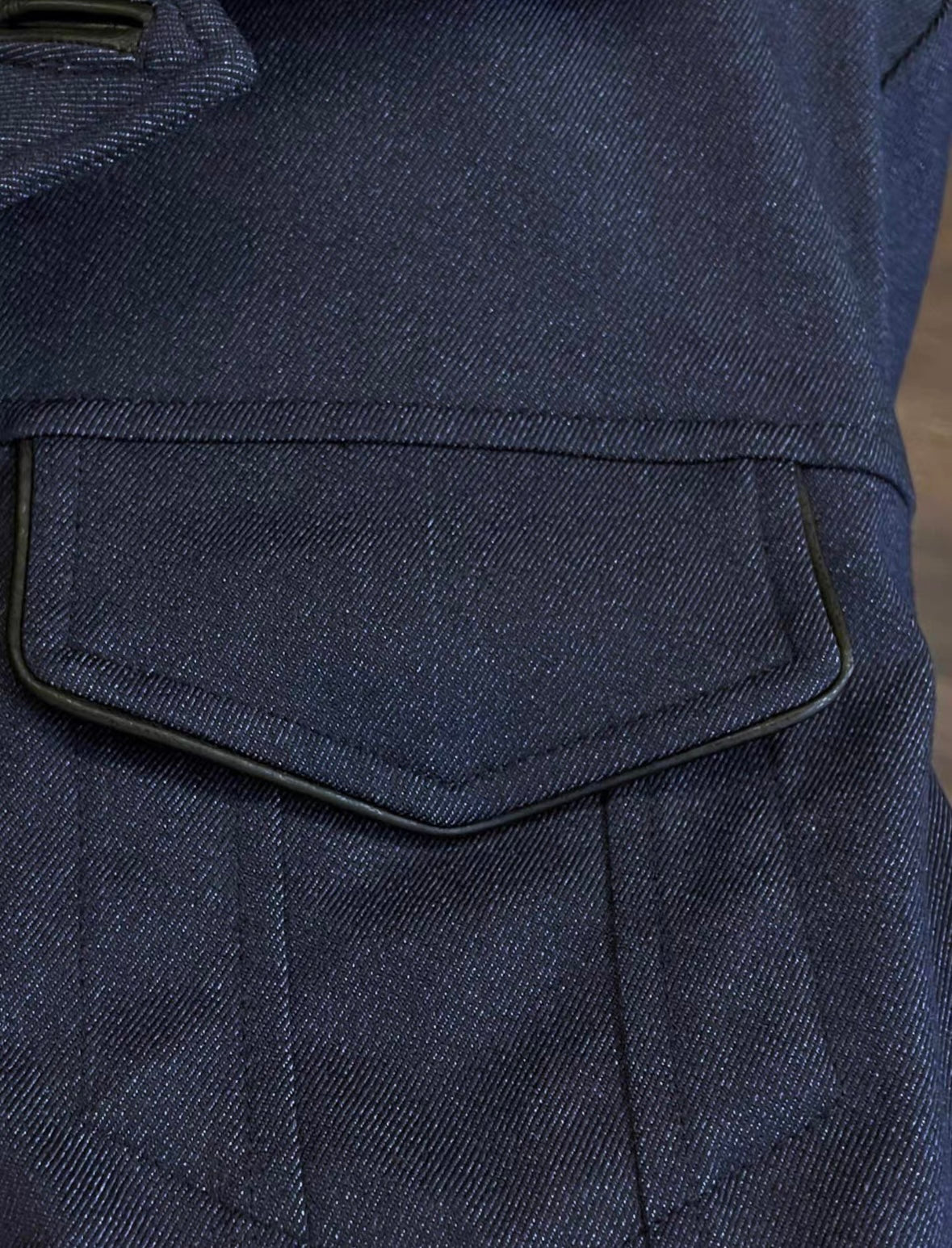 LP 25ss textured navy blue men's casual jacket
