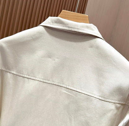 LP 25ss new linen badge jacket