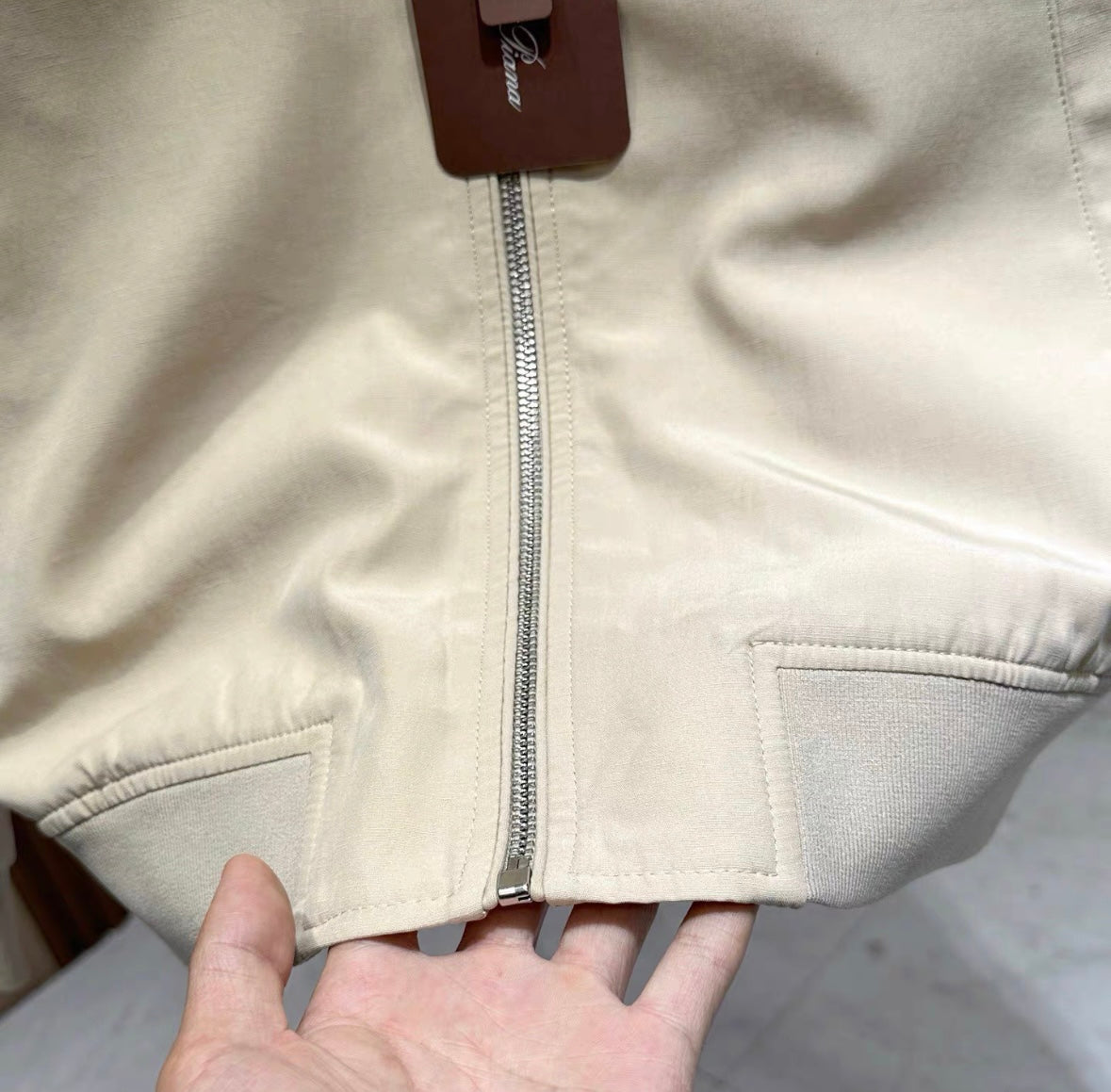 LP 25ss new linen badge jacket