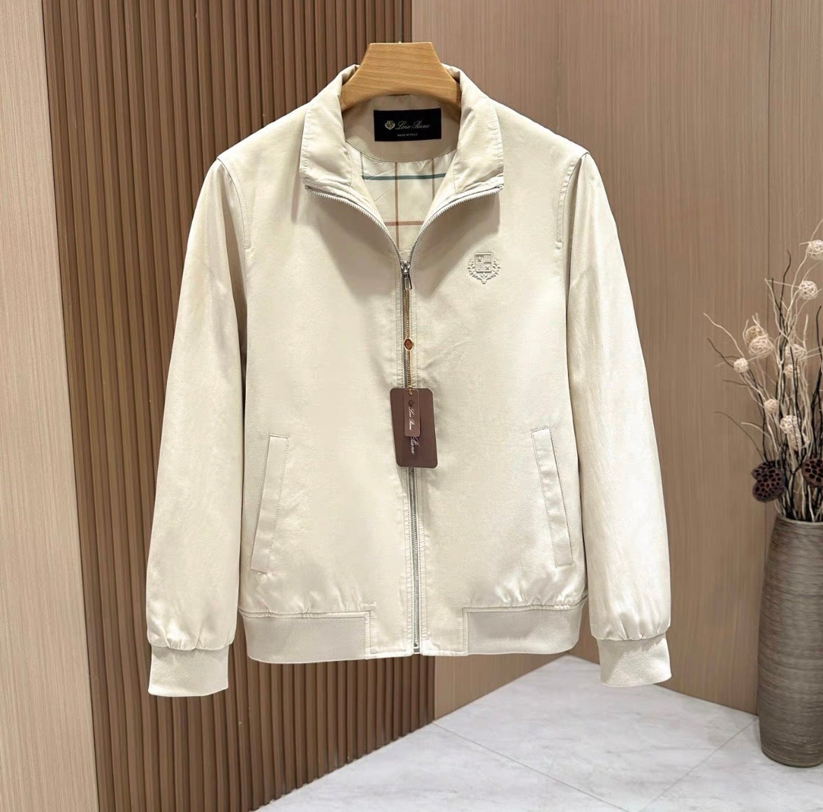 LP 25ss new linen badge jacket