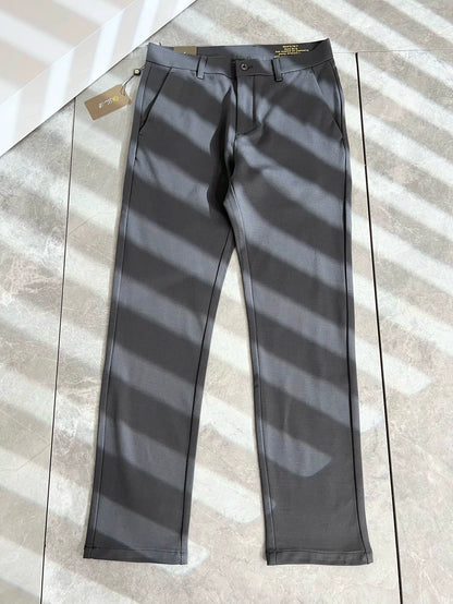 LP Italian Versatile Comfortable Cotton Straight Pants Men's Solid Color Casual Pants