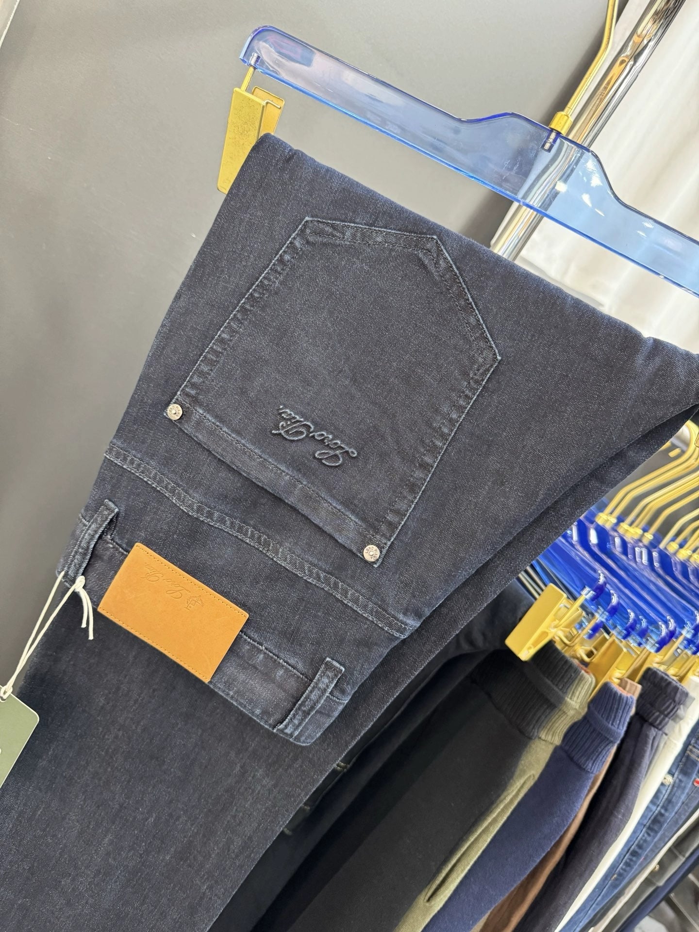LP Italian 25ss Business Comfort Straight Men's Casual Denim Jeans
