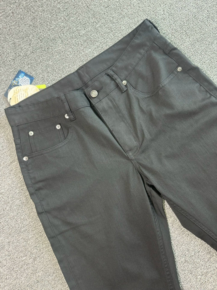 LP Italy 25ss Comfortable Straight Pants Men's Casual Black Washed Jeans