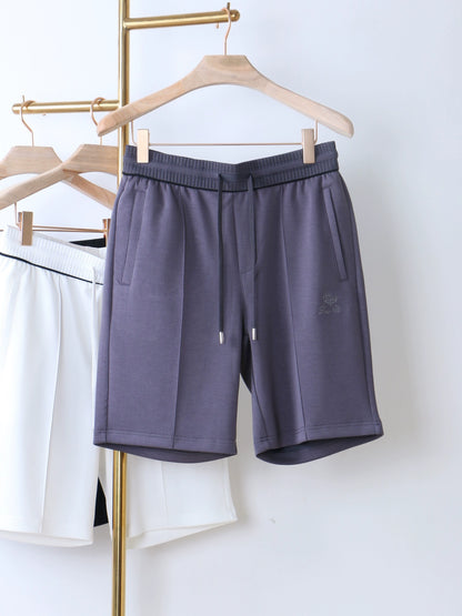 LP Italy 25ss comfortable breathable drawstring straight five-point pants men's casual shorts