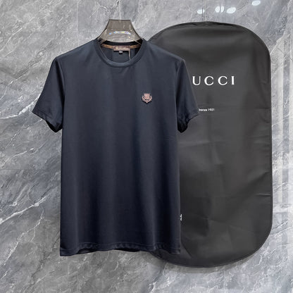 LP Italy 25ss Versatile Comfortable Breathable Crew Neck Bottom Shirt Casual Short Sleeve T-Shirt