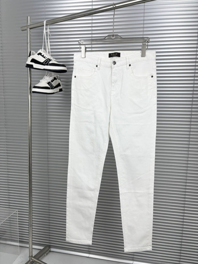 LP Italy 25ss Simple Business Comfort Straight Pants Men's Casual Washed Jeans