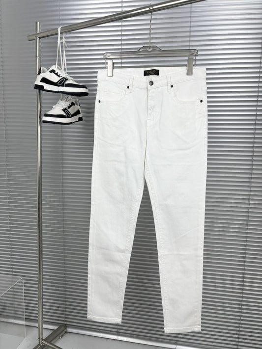 LP Italy 25ss Simple Business Comfort Straight Pants Men's Casual Washed Jeans