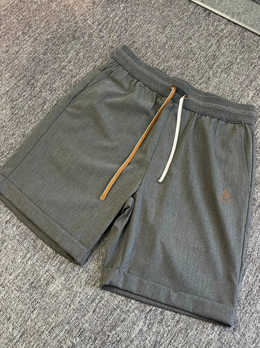 LP Italy 25ss sports comfortable breathable straight drawstring five-point pants men's casual shorts