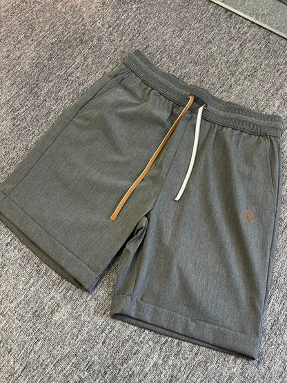 LP Italy 25ss sports comfortable breathable straight drawstring five-point pants men's casual shorts