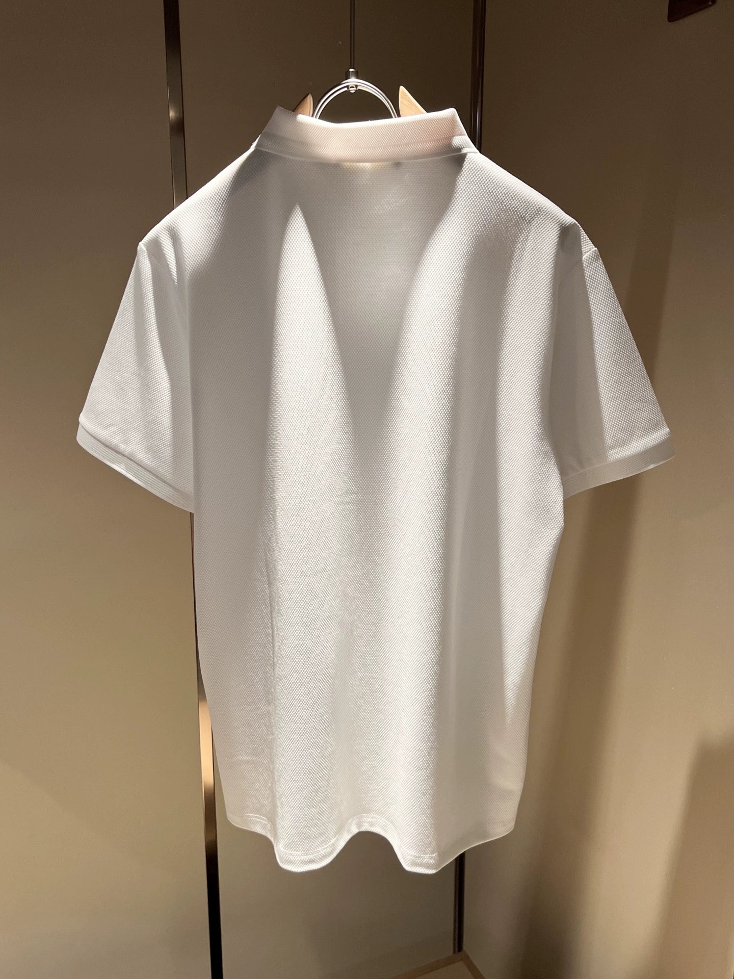 LP Italy 25ss simple pearl cotton men's casual lapel polo shirt short sleeve