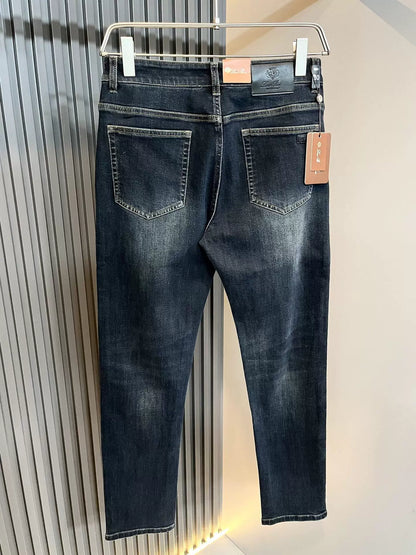 LP Italy Comfortable Fashion Versatile Straight Pants Men's Casual Jeans