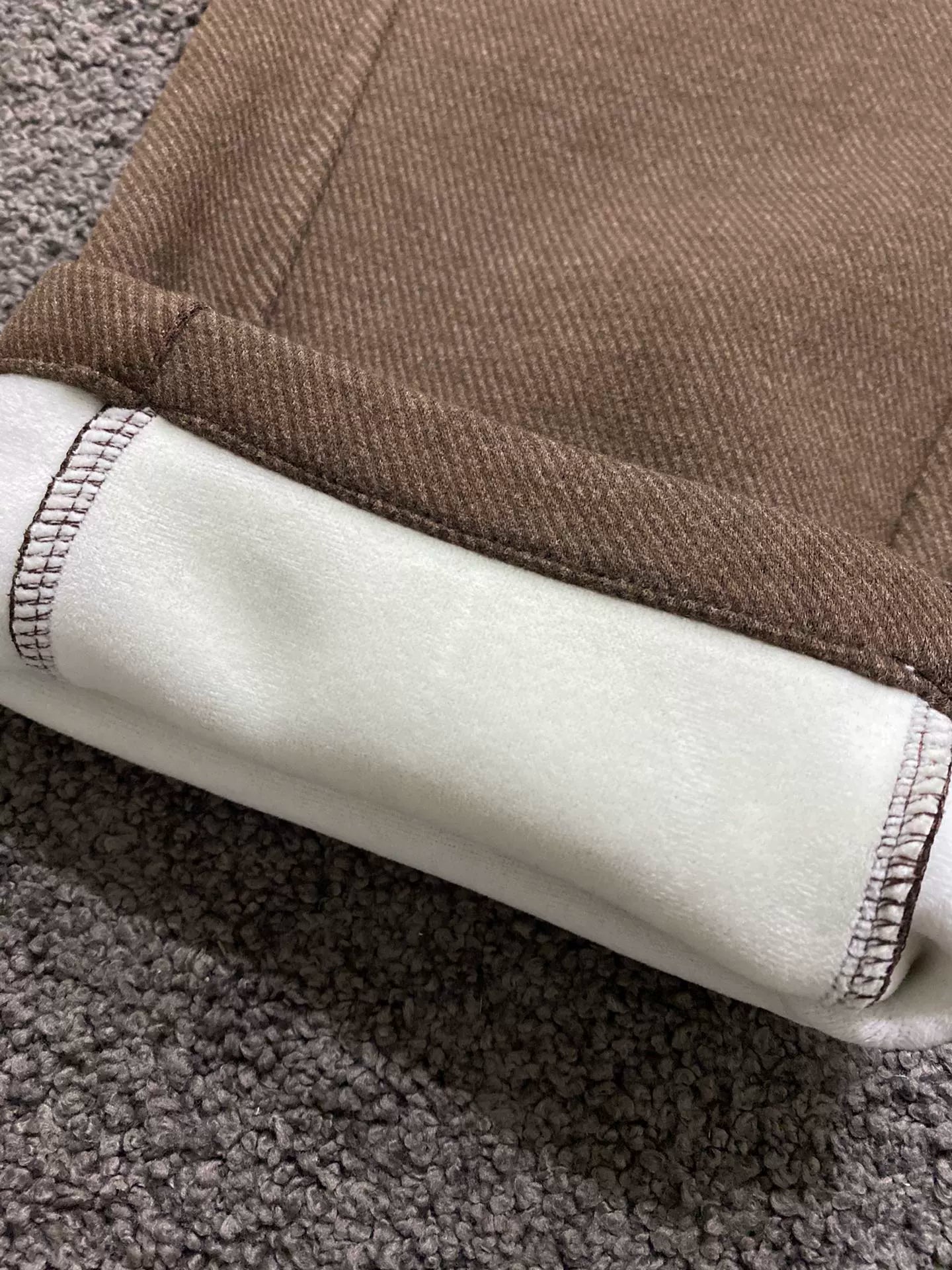 LP autumn and winter warm and comfortable straight drawstring men's casual velvet casual pants