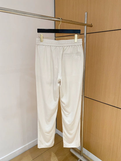 LP Italy 25ss Comfortable Sports Drawstring Tencel Men's Straight Casual Pants