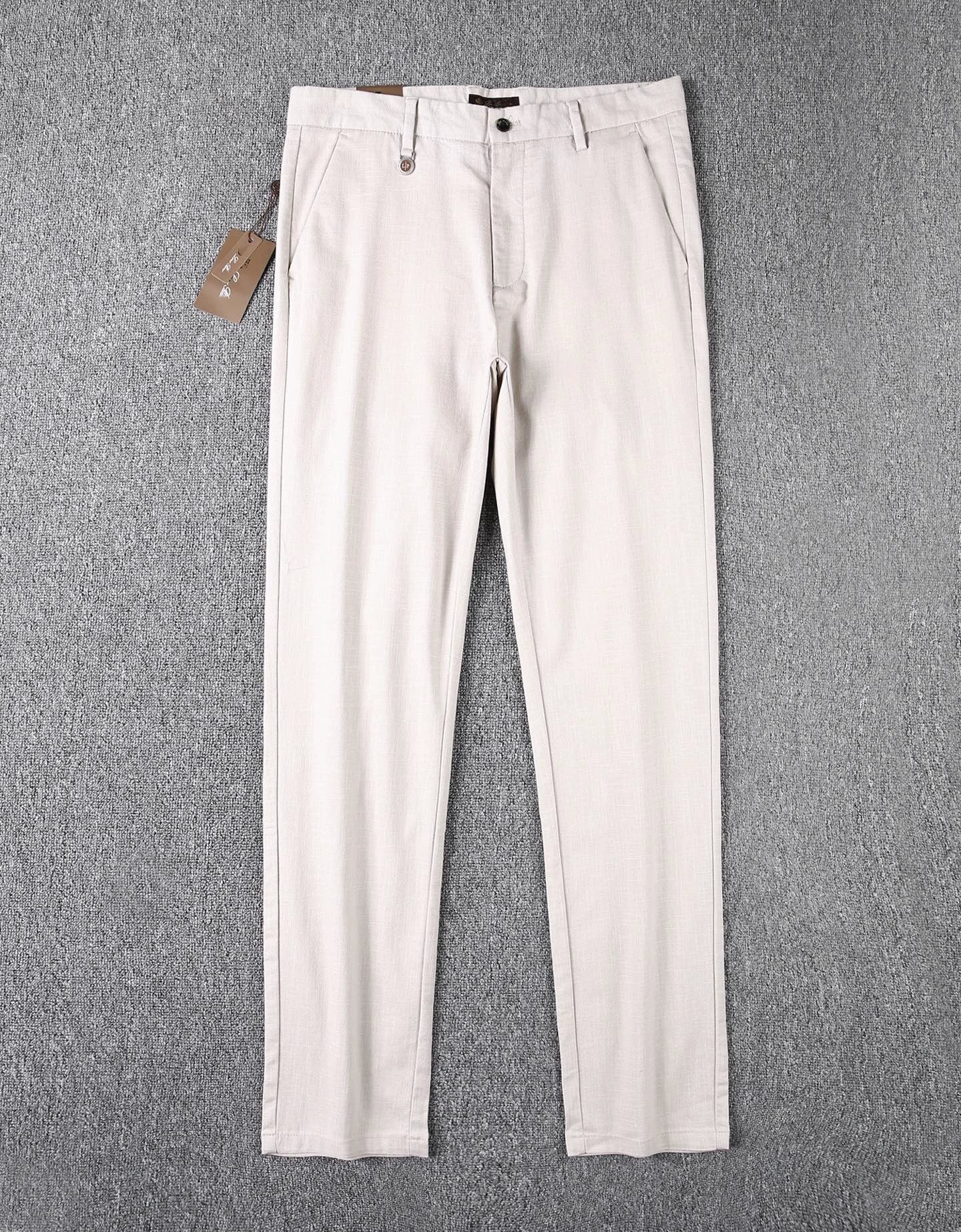 LP Italian 25ss stretch cotton and linen small straight slacks