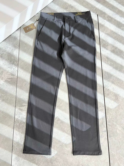 LP Italian Versatile Comfortable Cotton Straight Pants Men's Solid Color Casual Pants