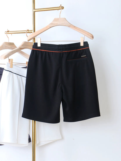LP Italy 25ss comfortable breathable drawstring straight five-point pants men's casual shorts
