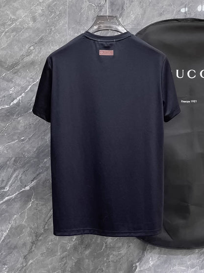 LP Italy 25ss Versatile Comfortable Breathable Crew Neck Bottom Shirt Casual Short Sleeve T-Shirt