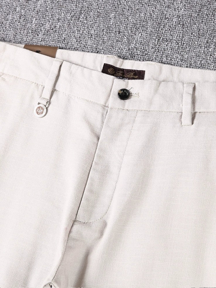 LP Italian 25ss stretch cotton and linen small straight slacks