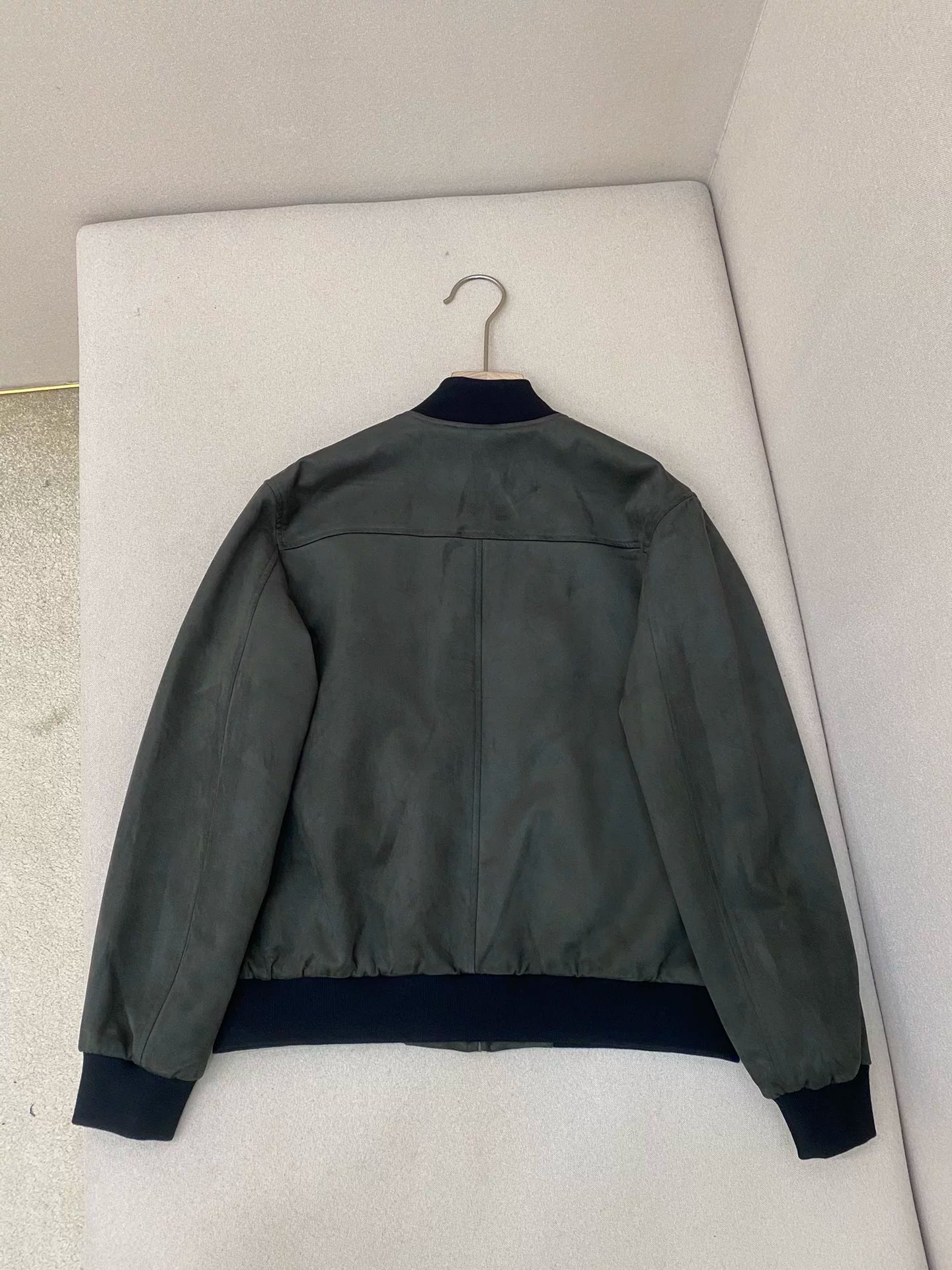 LP Italian Suede Baseball Collar Airplane Jacket Men's Versatile Casual Jacket