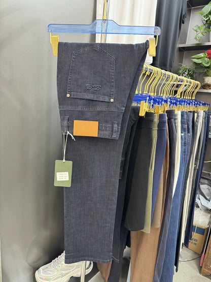 LP Italian 25ss Business Comfort Straight Men's Casual Denim Jeans