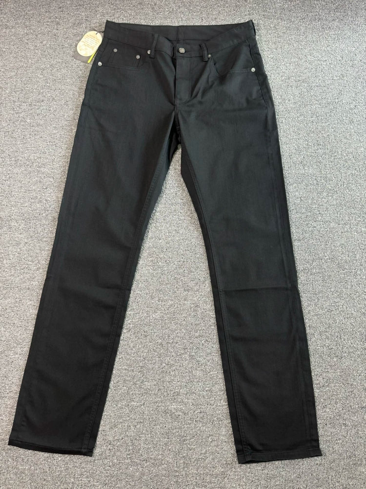 LP Italy 25ss Comfortable Straight Pants Men's Casual Black Washed Jeans