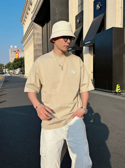 LP Italy 25ss cotton comfortable round neck half sleeve men's casual short sleeve T-shirt
