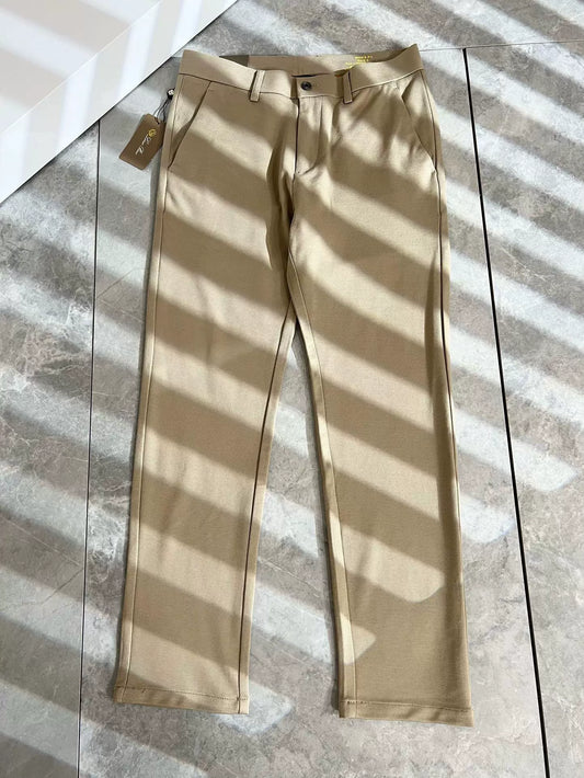 LP Italian Versatile Comfortable Cotton Straight Pants Men's Solid Color Casual Pants