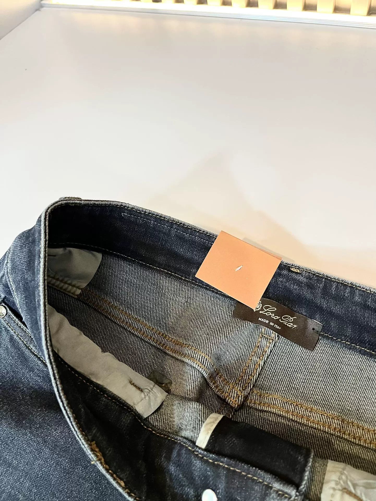 LP Italy Comfortable Fashion Versatile Straight Pants Men's Casual Jeans