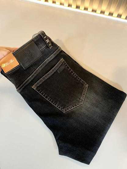 LP Italy Comfortable Fashion Versatile Straight Pants Men's Casual Jeans