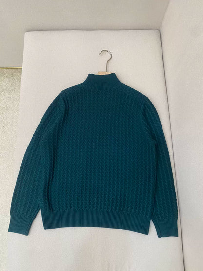LP autumn and winter solid color warm semi-turtleneck wool sweater casual long-sleeved sweater