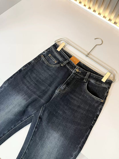 LP Italy Comfortable Fashion Versatile Straight Pants Men's Casual Jeans