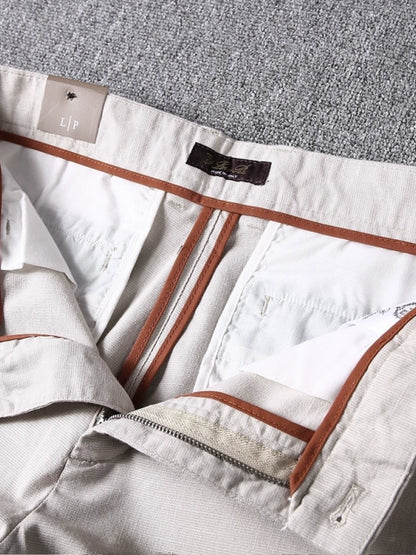 LP Italian 25ss stretch cotton and linen small straight slacks
