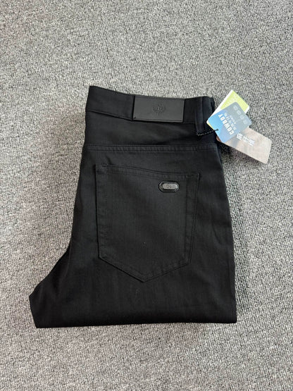 LP Italy 25ss Comfortable Straight Pants Men's Casual Black Washed Jeans