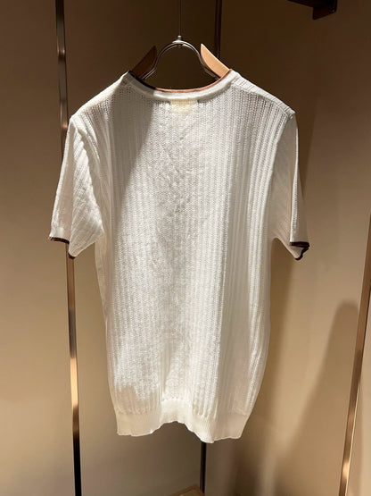 LP Italy 25ss comfortable breathable knitted sweater men's casual short-sleeved T-shirt
