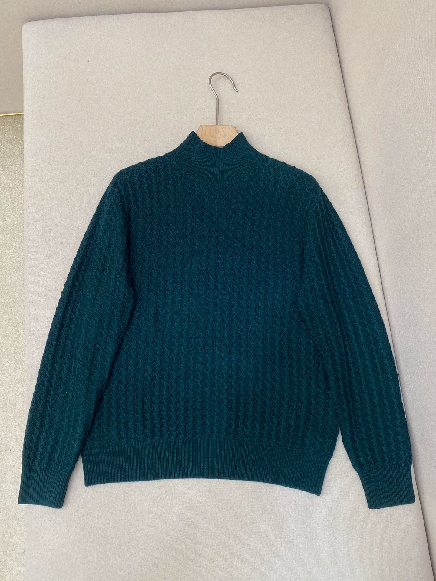 LP autumn and winter solid color warm semi-turtleneck wool sweater casual long-sleeved sweater
