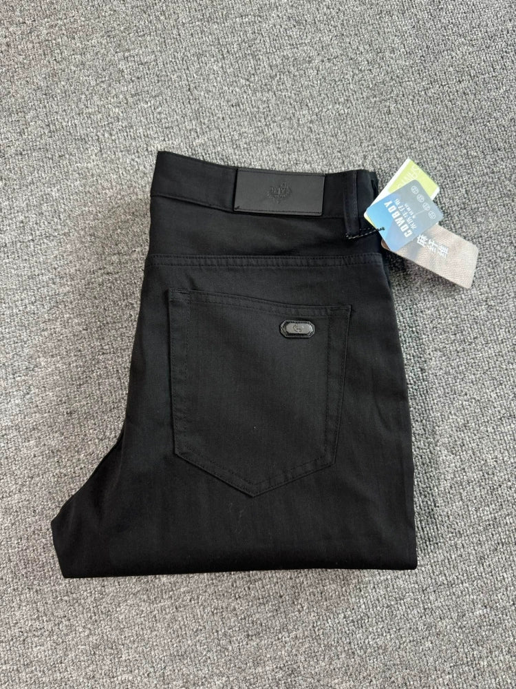LP Italy 25ss Comfortable Straight Pants Men's Casual Black Washed Jeans