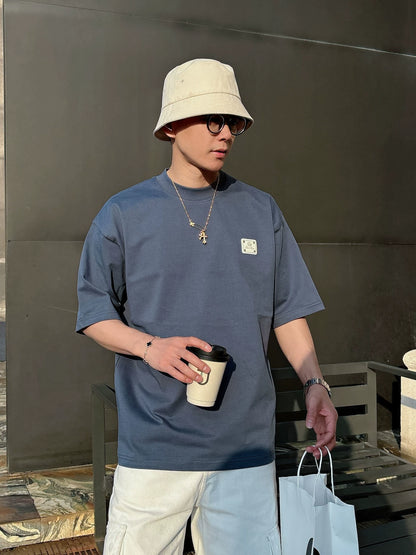 LP Italy 25ss cotton comfortable round neck half sleeve men's casual short sleeve T-shirt