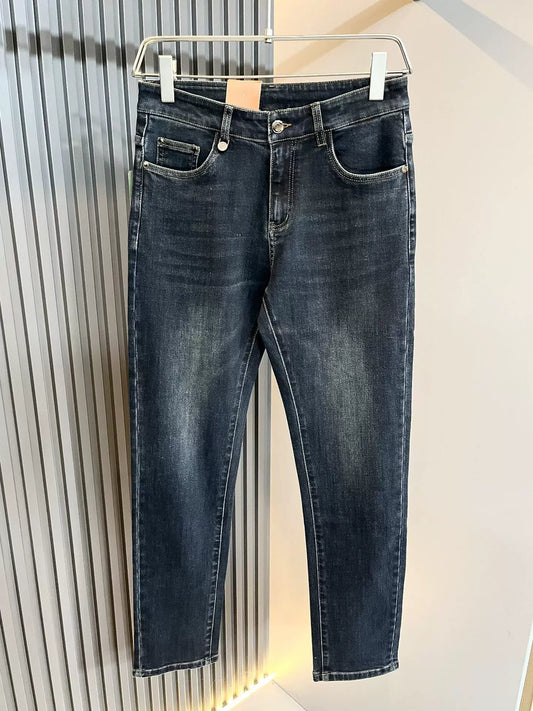 LP Italy Comfortable Fashion Versatile Straight Pants Men's Casual Jeans