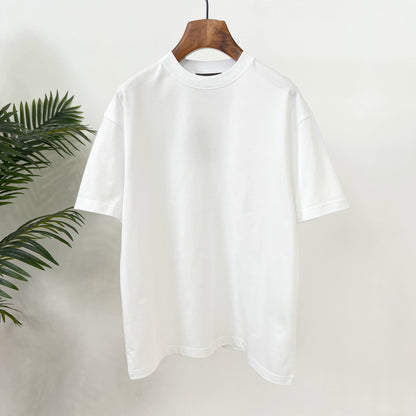 LP Italy 25ss simple and loose pure cotton round neck half-sleeved men's casual short-sleeved T-shirt