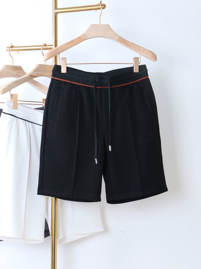 LP Italy 25ss comfortable breathable drawstring straight five-point pants men's casual shorts