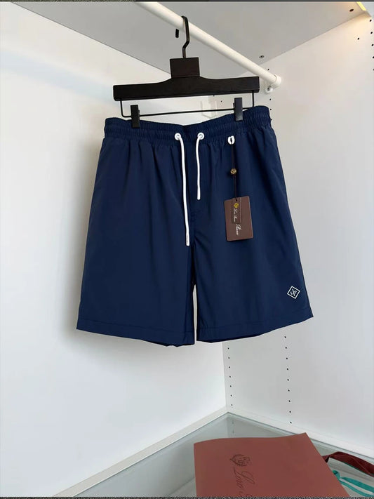 LP letter offset small badge drawstring beach quick-drying shorts