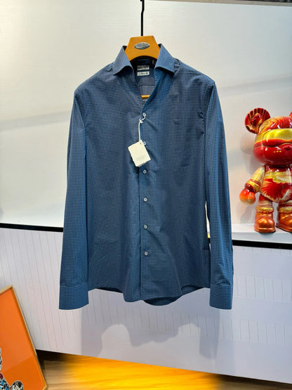 BC Italy Combed Cotton Fabric Business Casual Old Money Wind Long Sleeve Shirt