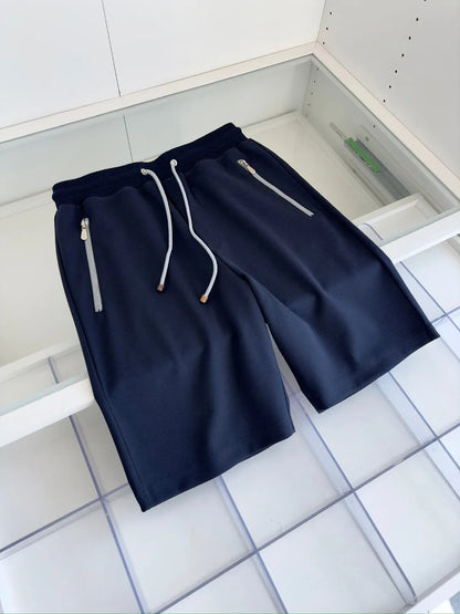 BC Italian old money style 25ss simple straight five-point casual shorts